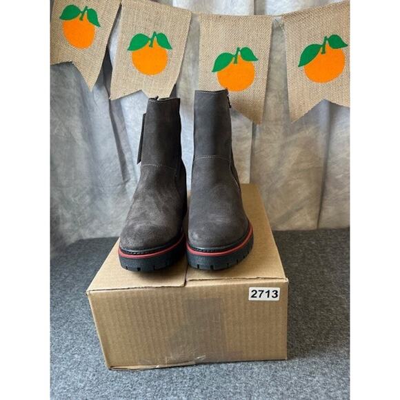 Bos. & Co. Zap Womens Gray Suede Zipper Ankle & Booties Boots EU 41, US 9.5 - Picture 8 of 8